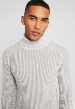 Pier One Jumper - 111 - Mottled Light Grey -Boutique Fashion Men's Discount Store d1774a40fde44346aea6a7dd67f4ca51