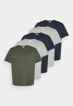 Pier One 5 Pack - Basic T-Shirt - Khaki/Grey/Dark Blue 10 Pier One 5 Pack - Basic T-Shirt - Khaki/Grey/Dark Blue -Boutique Fashion Men's Discount Store d3fe6e185c83415bbbdfd7d53b4f9bb2
