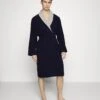 Pier One Shawl Towel Bathrobe - Dressing Gown -Dark Blue