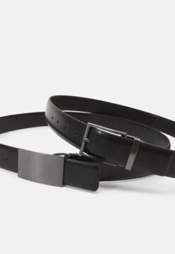 Pier One 2Pack Unisex - Belt -Black -Boutique Fashion Men's Discount Store d8d4b393d0754020b6eab742e37a82b7