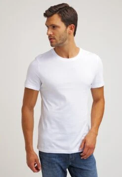 Pier One 2 Pack - Basic T-Shirt - White/Black -Boutique Fashion Men's Discount Store db5a52b513bc4cb5ade3596d469995e6