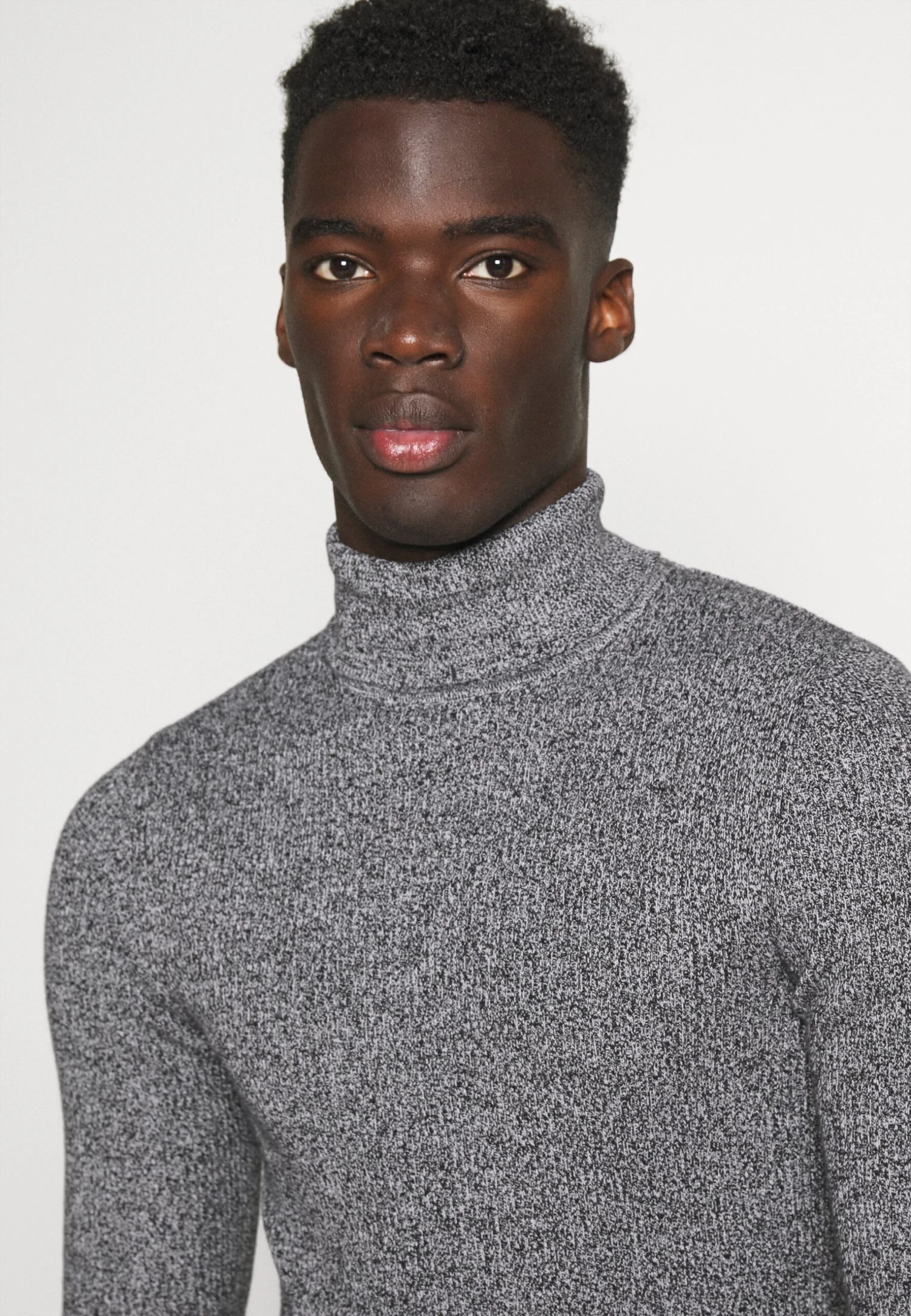 Pier One Muscle Fit Turtle - Jumper - Mottled Grey 4 Pier One Muscle Fit Turtle - Jumper - Mottled Grey - Image 4