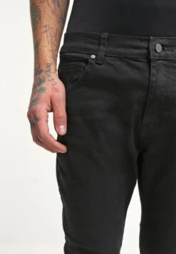 Pier One Slim Fit Jeans - Black Denim -Boutique Fashion Men's Discount Store e6495bdd88fd4ba1ba4e9b5c63680635