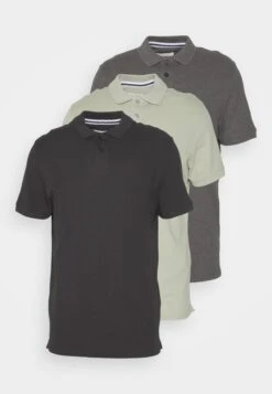 Pier One 3 Pack - Polo Shirt - Mint/Black/Grey -Boutique Fashion Men's Discount Store e70459e3f1f5490f922fd1fc111dd659