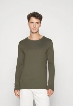 Pier One 2 Pack - Long Sleeved Top - Black/Khaki -Boutique Fashion Men's Discount Store ea81510192644df0b8474502b4279a35