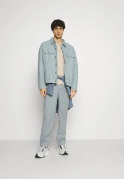 Pier One 5 Pack - Basic T-Shirt - Dark Grey/Dark Blue/Olive