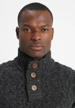 Pier One Jumper - Mottled Dark Grey 9 Pier One Jumper - Mottled Dark Grey -Boutique Fashion Men's Discount Store eb6dec66e1f147509263ea1a088f200f