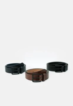 Pier One 3 Pack - Belt - Black - 802_Brown - 702_Dark Blue - 503
