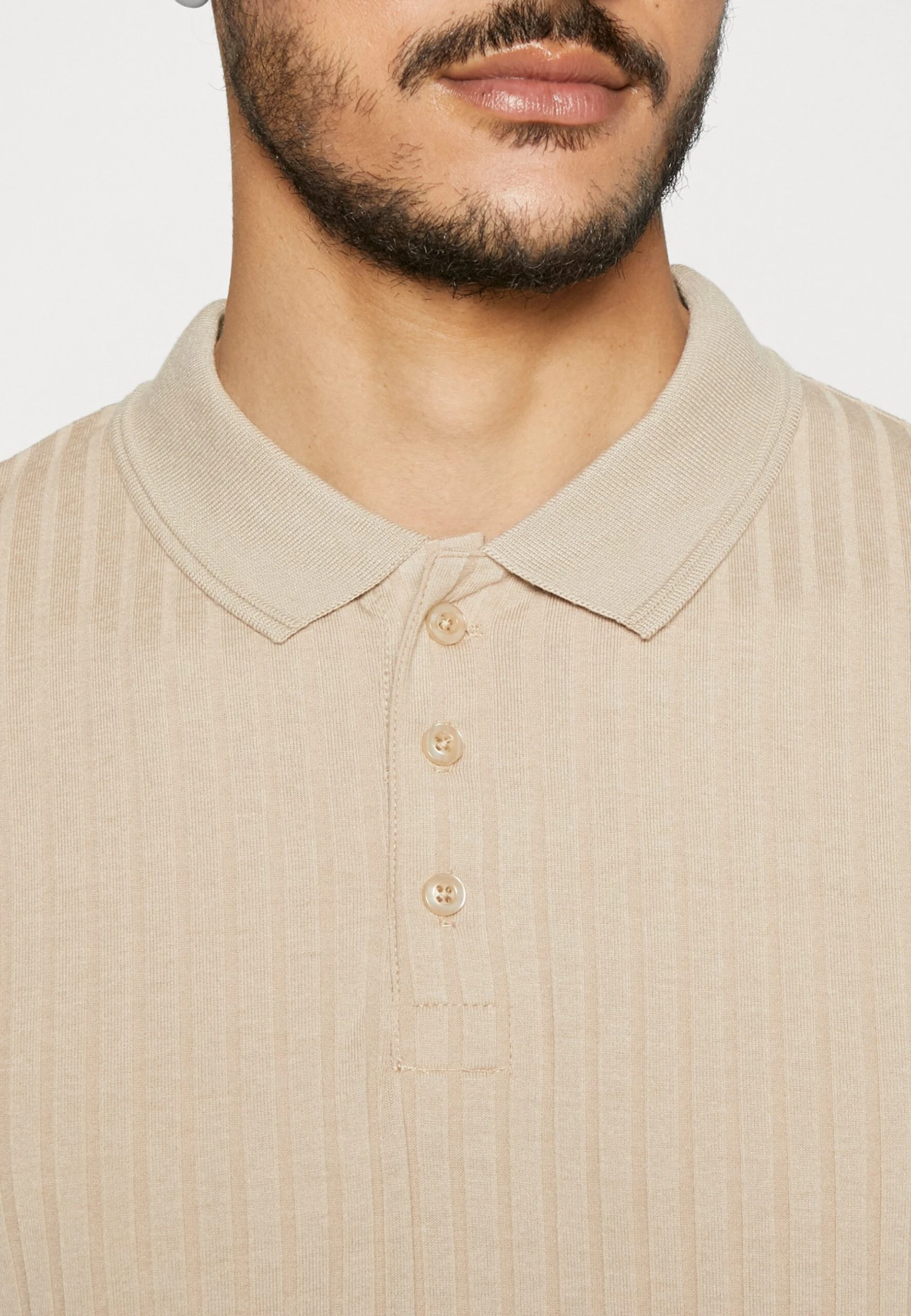 Pier One Polo Shirt - Beige 6 Pier One Polo Shirt - Beige - Image 6