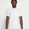 Pier One Tricolore Trim- Polo Shirt - White