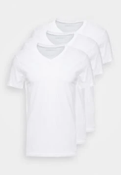 Pier One 3 Pack- Basic T-Shirt - White -Boutique Fashion Men's Discount Store f303a530b2ca4ce1b1fd875519edd597