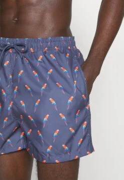 Pier One Swimming Shorts - Dark Blue/Multi-Coloured -Boutique Fashion Men's Discount Store f5df0e665631444f8176e8f263e4353a