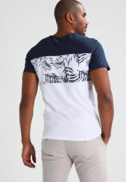 Pier One Print T-Shirt - Navy/White -Boutique Fashion Men's Discount Store f645118b33584ff79ddb5afeb3877c5c