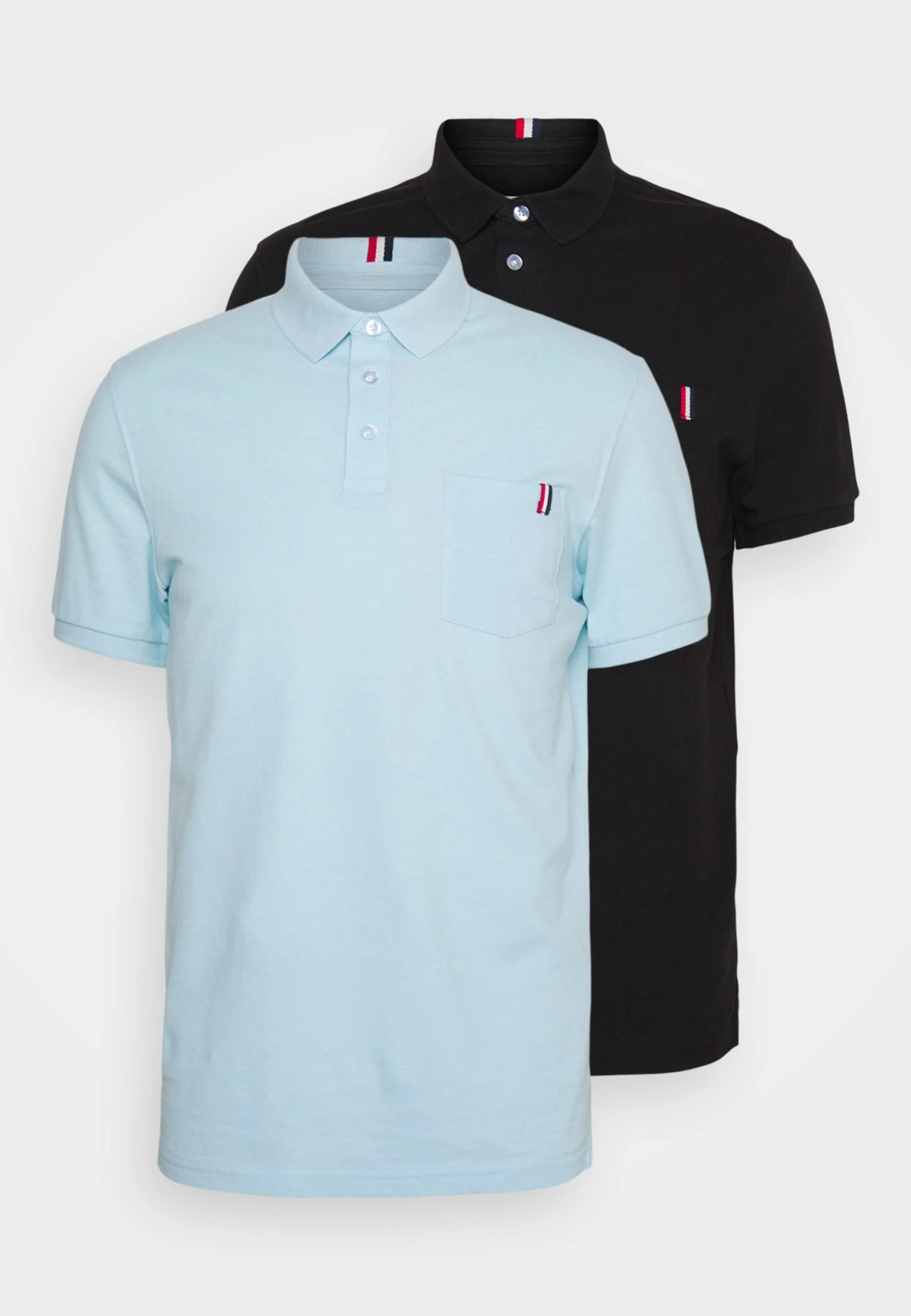 Pier One 2 Pack - Polo Shirt - Light Blue/Black 7 Pier One 2 Pack - Polo Shirt - Light Blue/Black - Image 7