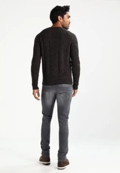 Pier One Jumper - Mottled Brown -Boutique Fashion Men's Discount Store fa7fa6718e3644e49985374eb859e10c