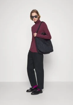 Pier One 2 Pack - Long Sleeved Top - Bordeaux/Dark Blue