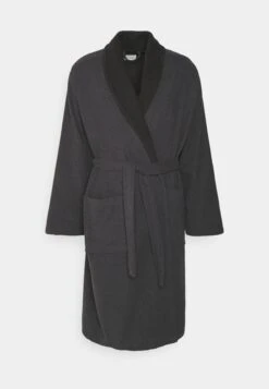Pier One Shawl Towel Bathrobe - Dressing Gown - Dark Grey -Boutique Fashion Men's Discount Store fc899b7e716e4af0a060b8230c31bf9e