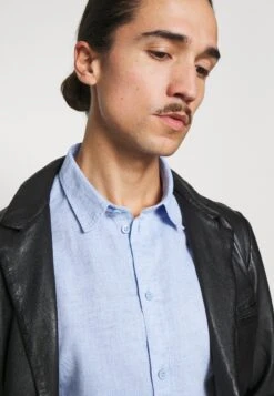 Pier One Shirt - Mottled Blue -Boutique Fashion Men's Discount Store fca3ca22ceae4991bde50472de455c02