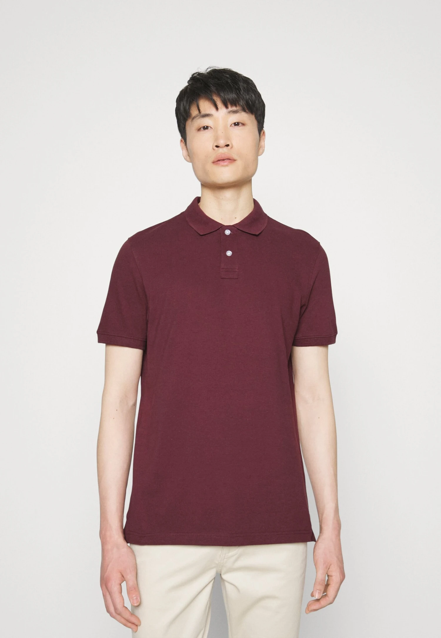 Pier One Basic - Polo Shirt - Bordeaux 1 Pier One Basic - Polo Shirt - Bordeaux