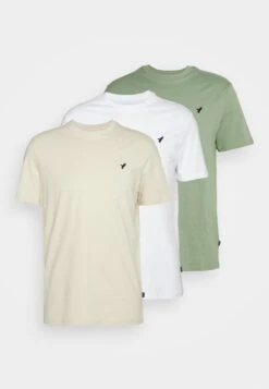 Pier One 3 Pack Unisex - Basic T-Shirt - White/Offwhite /Green 16 Pier One 3 Pack Unisex - Basic T-Shirt - White/Offwhite /Green -Boutique Fashion Men's Discount Store fe96b4eb79924bdb945969ca3cf26a74